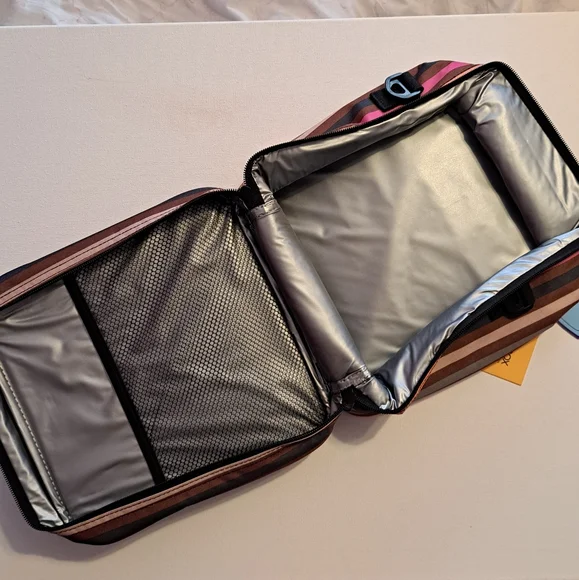 NWT Kosox Colorful Striped Lunch Bag with Handle - Picture 5 of 6